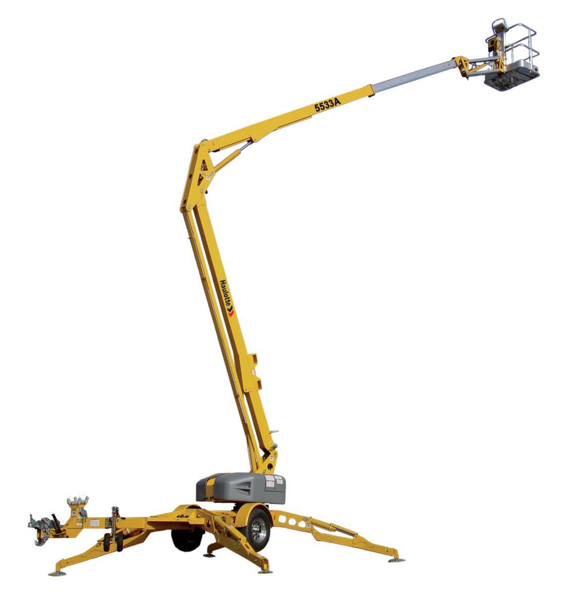 Rental store for 55  Towable Boom Lift Articulated in Detroit MI